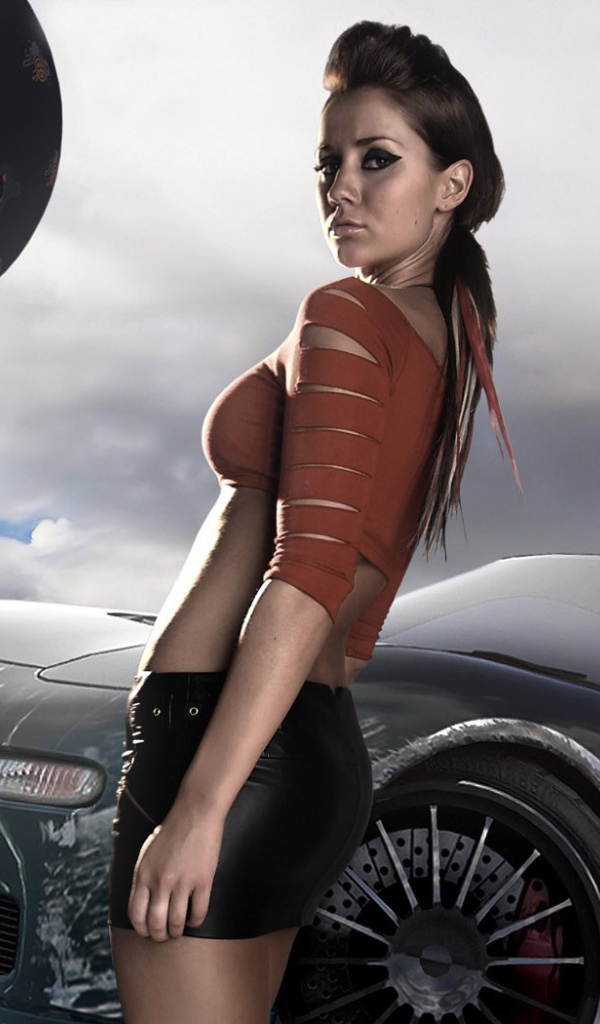 Девушка и авто NFS Pro Street