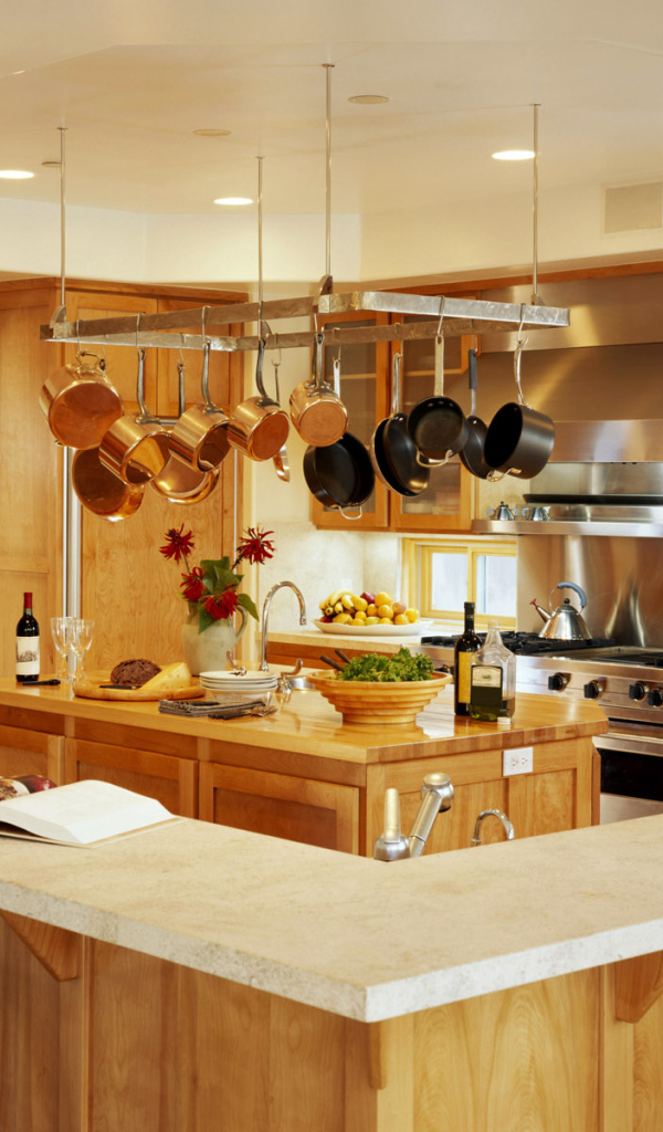 Красивая обстановка кухни