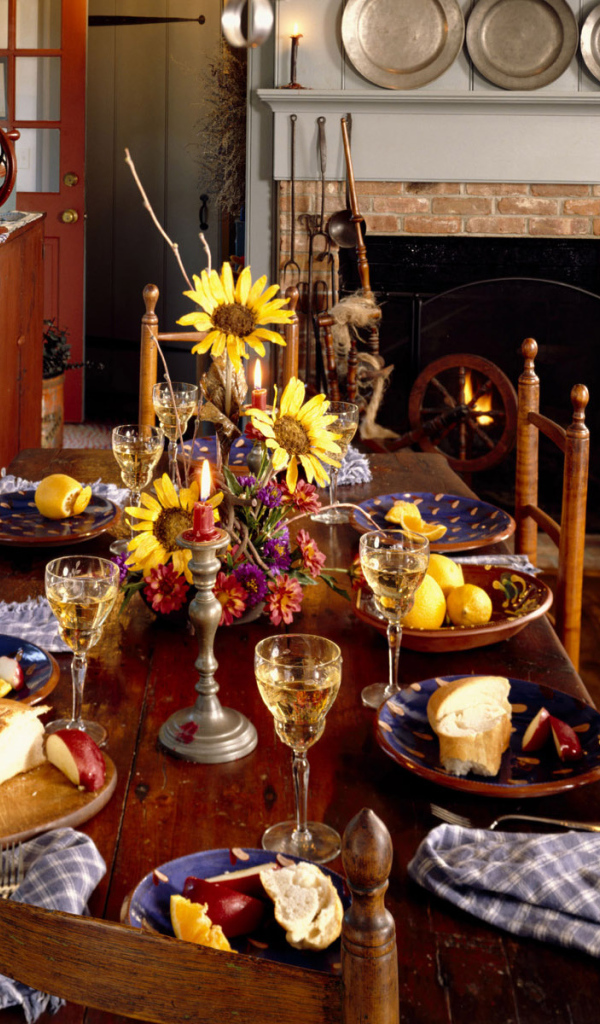 Столовая в деревенском стиле