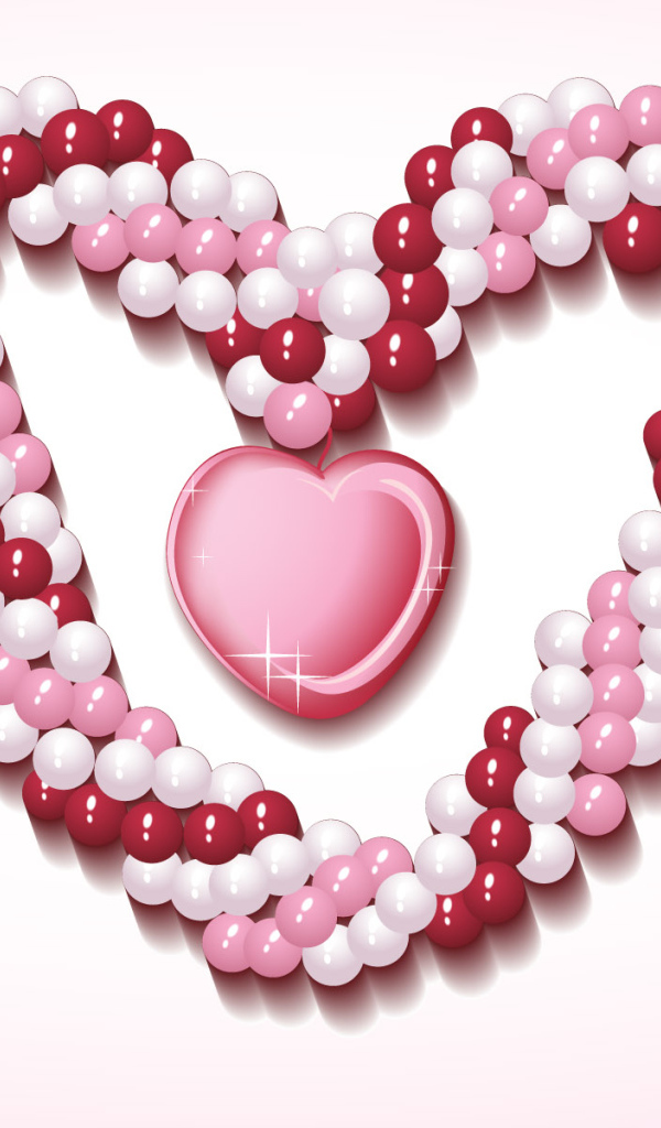 Розовое сердечко