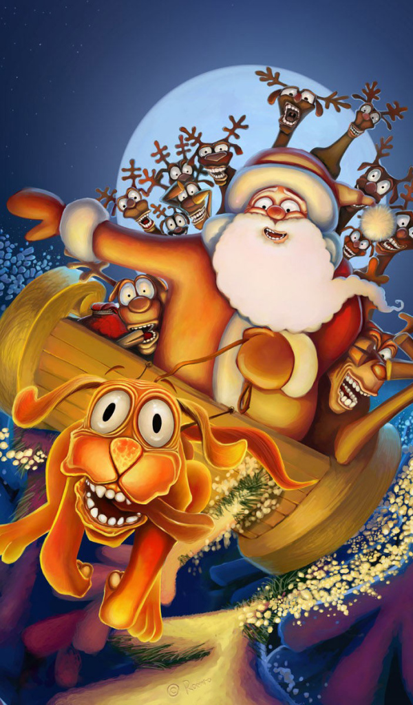 Пьяный дед мороз