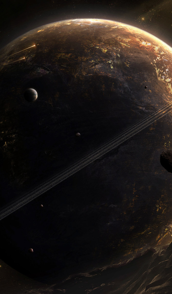 Космический гигант и его спутники