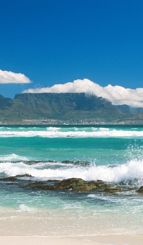 Пребрежный вид на гору Тейбл / Южная Африка