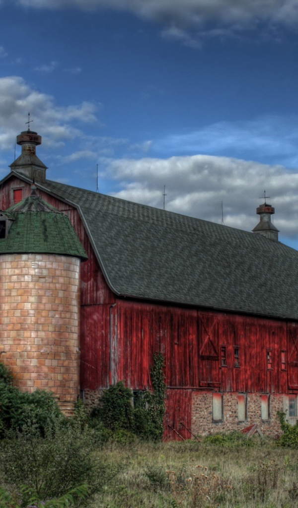 Старый красный сарай, США