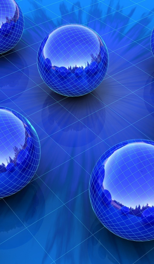 Синие сферы