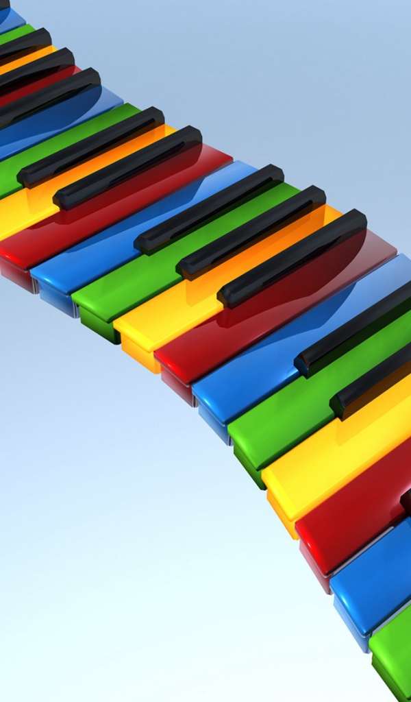 Разноцветное пианино