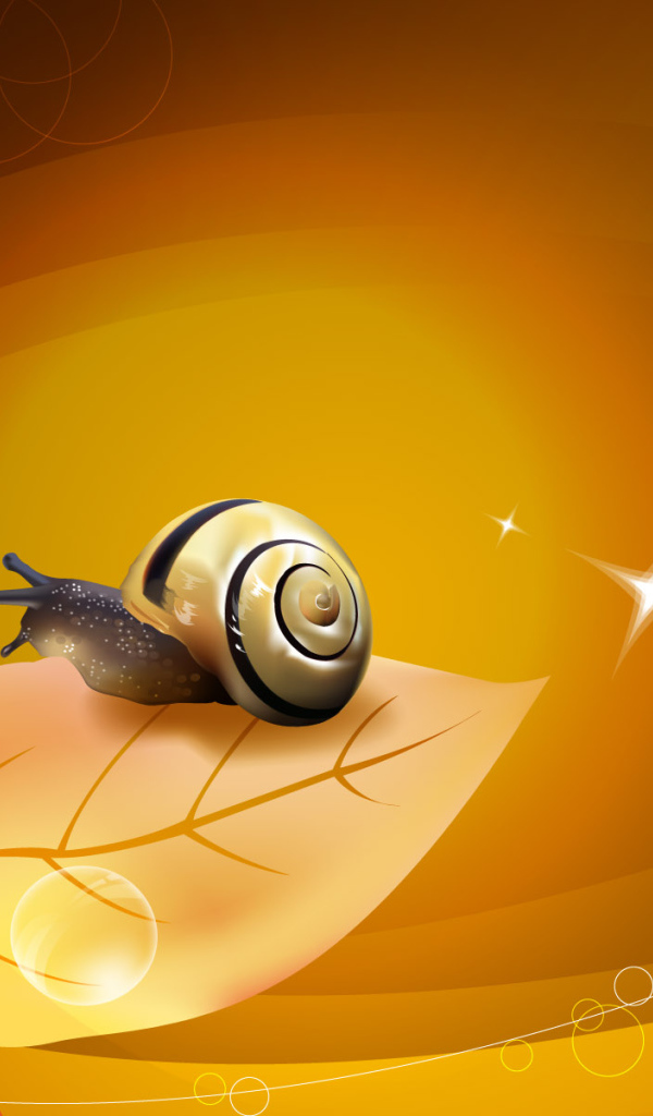 Улитка и растение