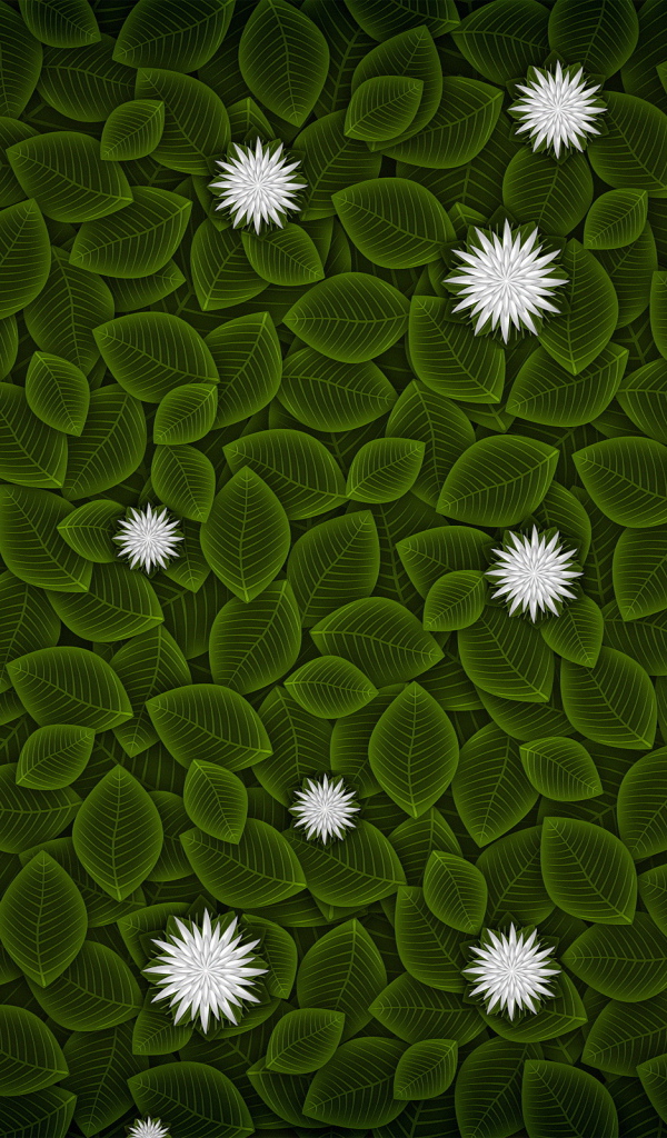 Текстура зеленых листьев