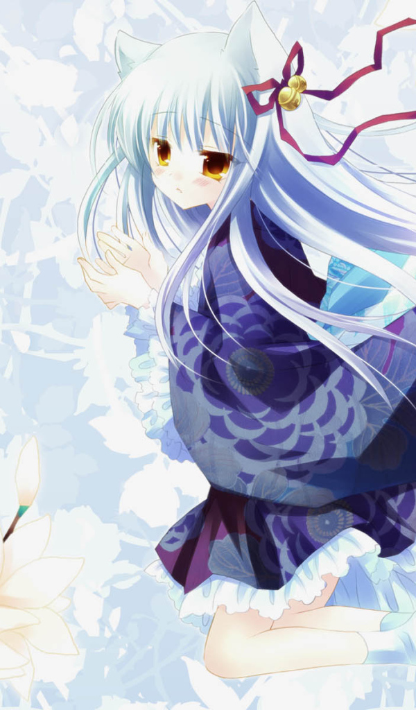 Аниме Девочка с бантиком