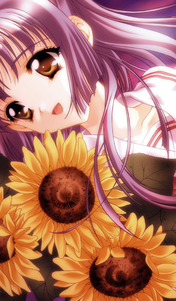 Красавица с цветами