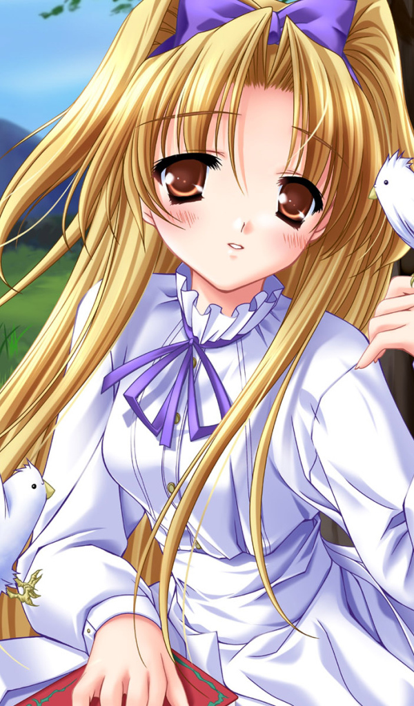 Девочка с птичками