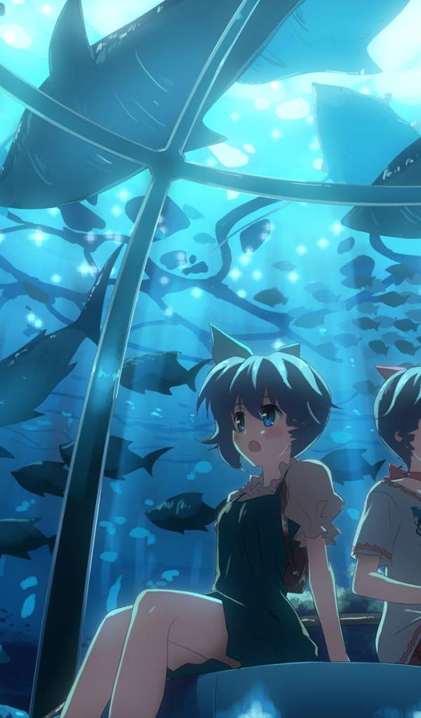 Девчонки в океанариуме