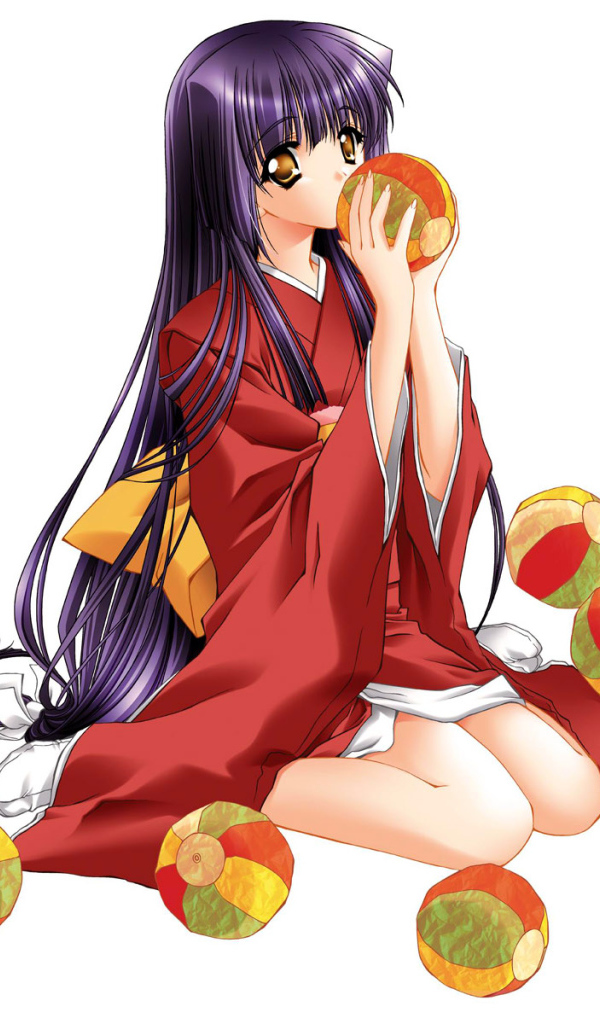 Девочка с мячами