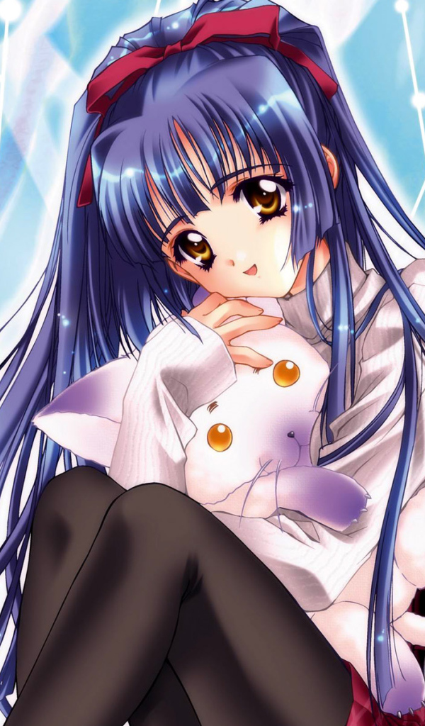 Девочка в черных колготках