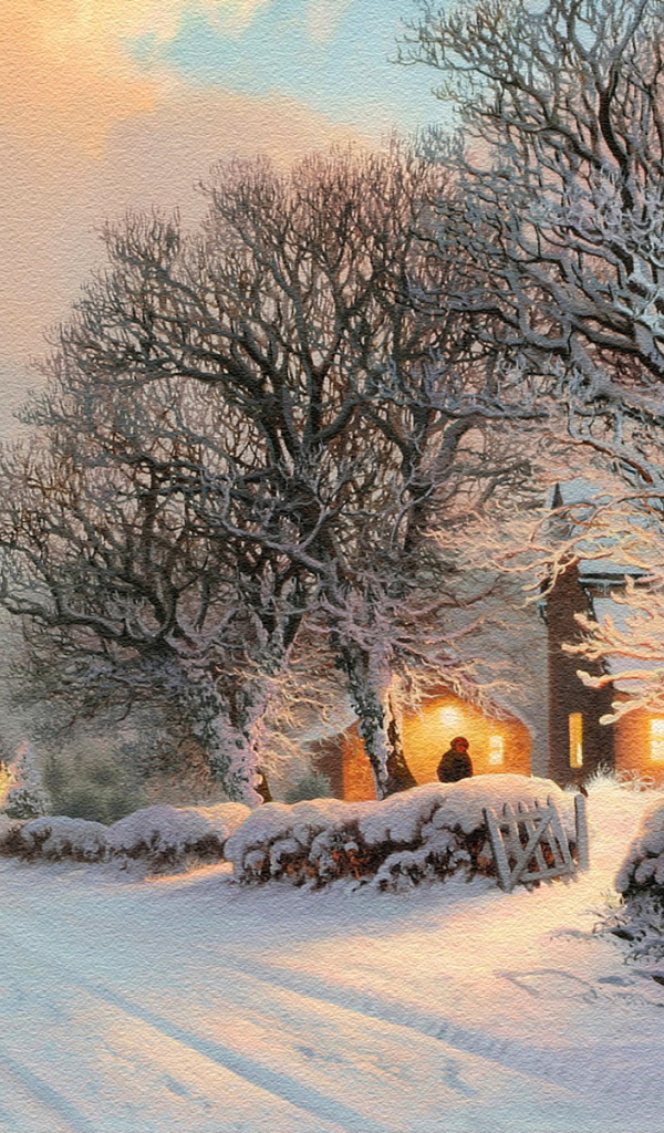 Зима в деревне