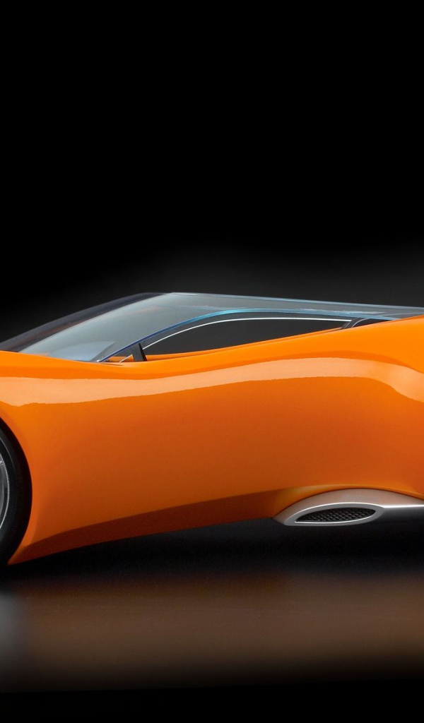 Оранжевый спортивный автомобиль