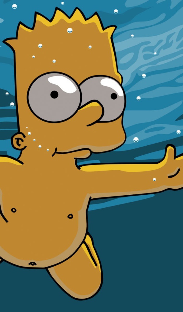 Барт Симпсон на рыбалке