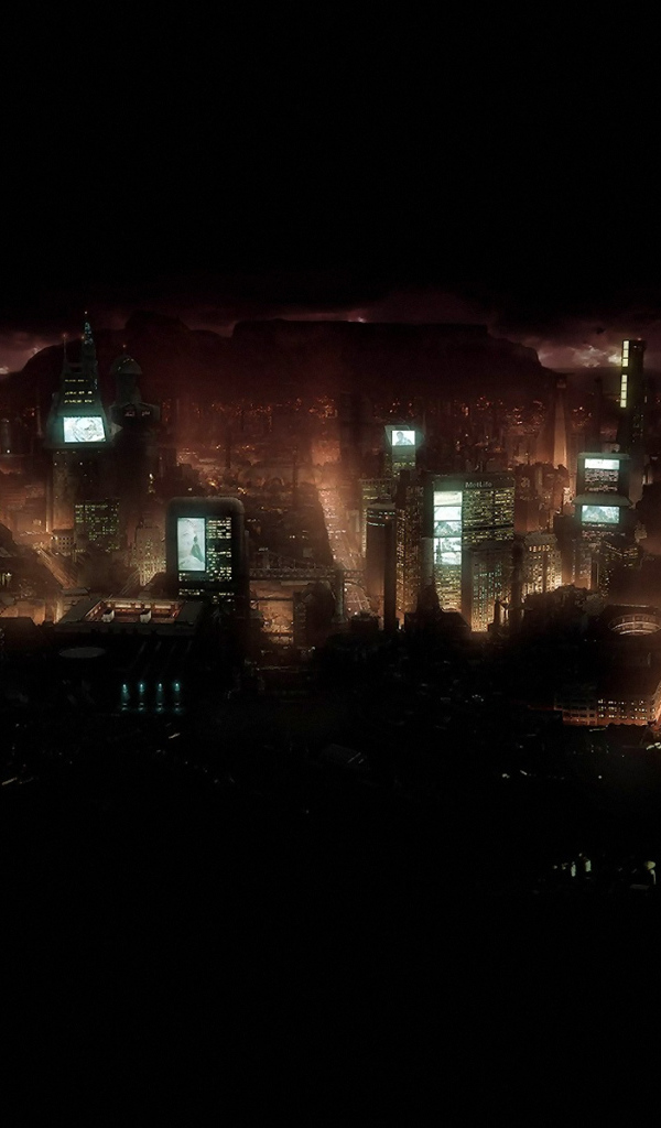 Ночные городские огни