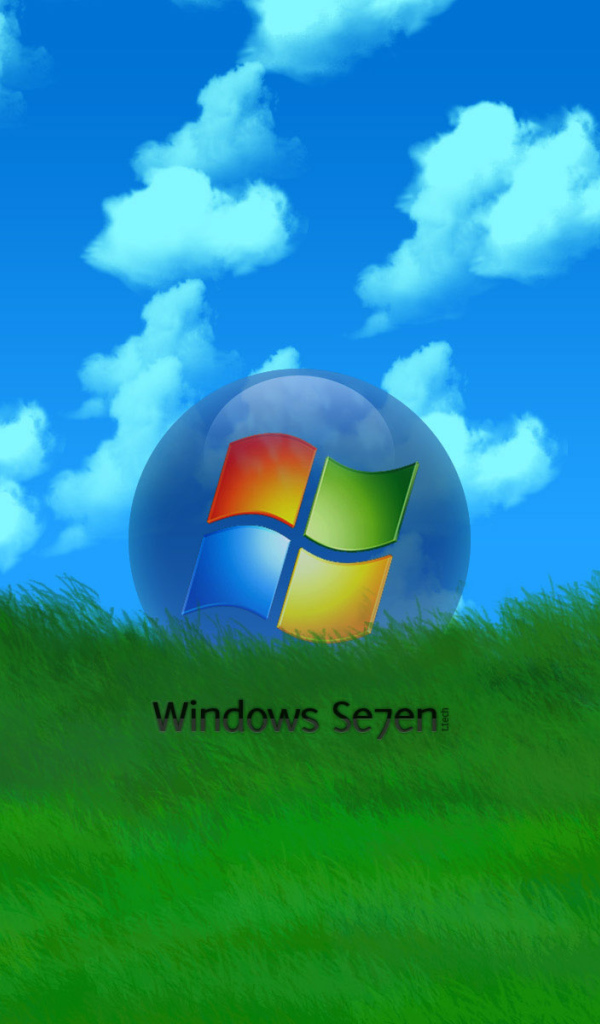 Microsoft Windows 7 grass