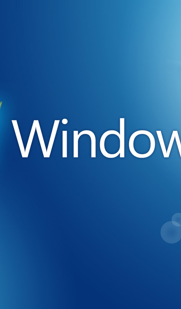 Windows 7 голубой