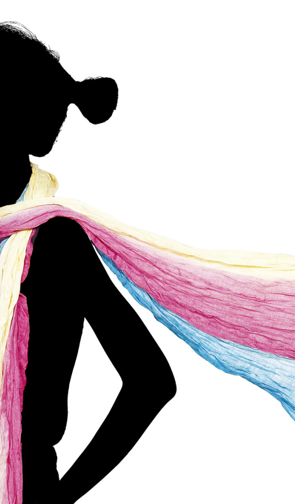 Разноцветный шарф