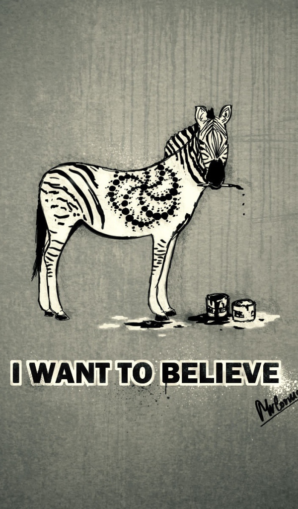 I want to believe