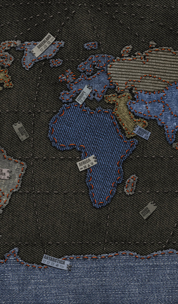 Джинсовая карта Мира