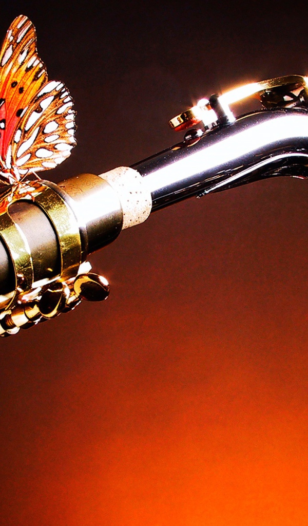 Саксофон и бабочка