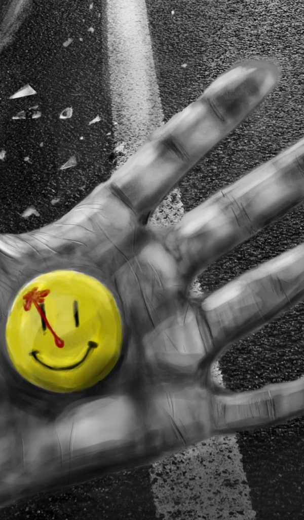 Значок смайл в руке