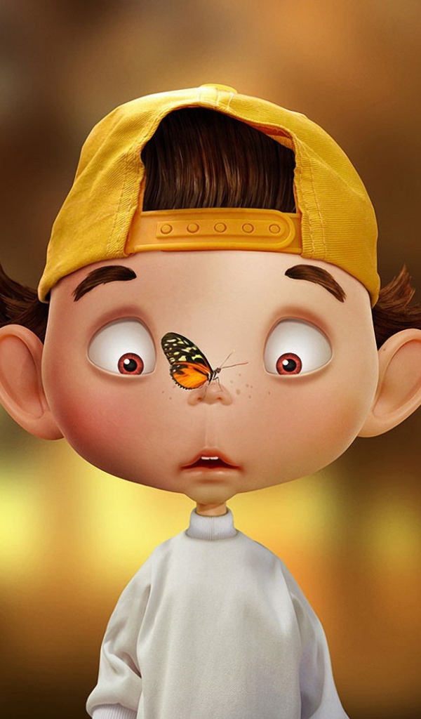 Бабочка на носу