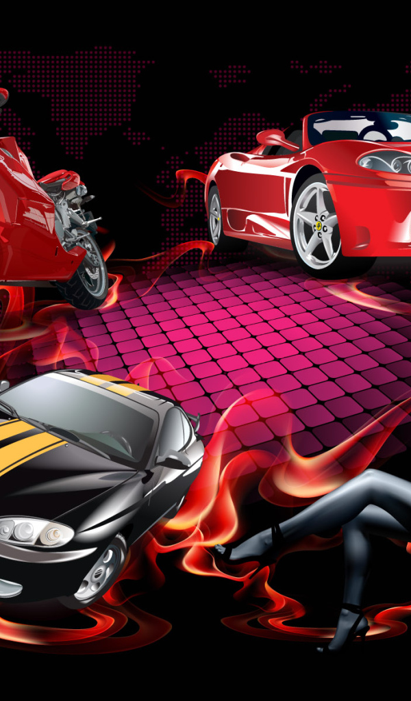 Автомобили и девушка