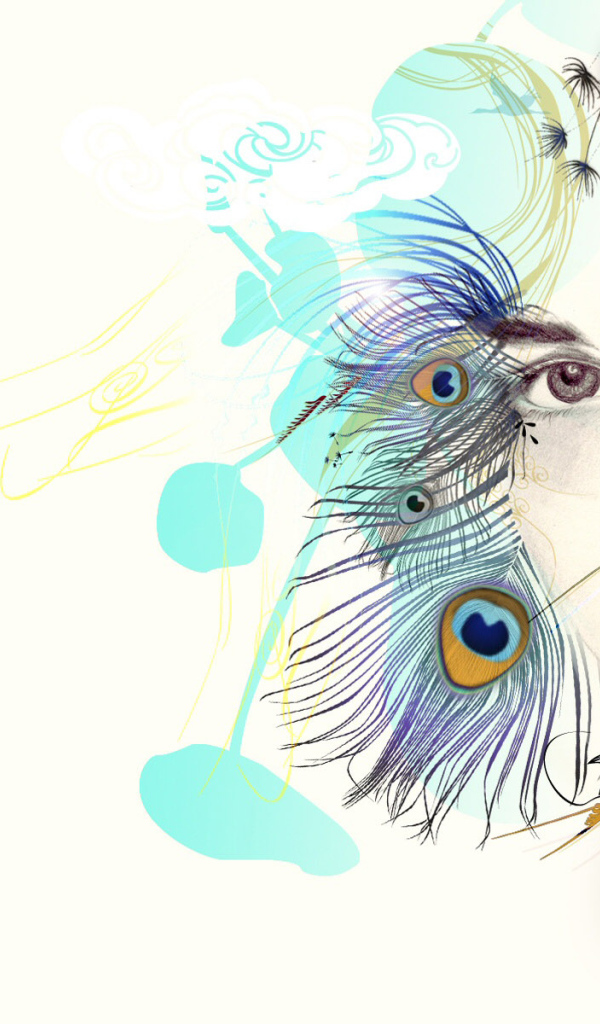 Девушка павлин