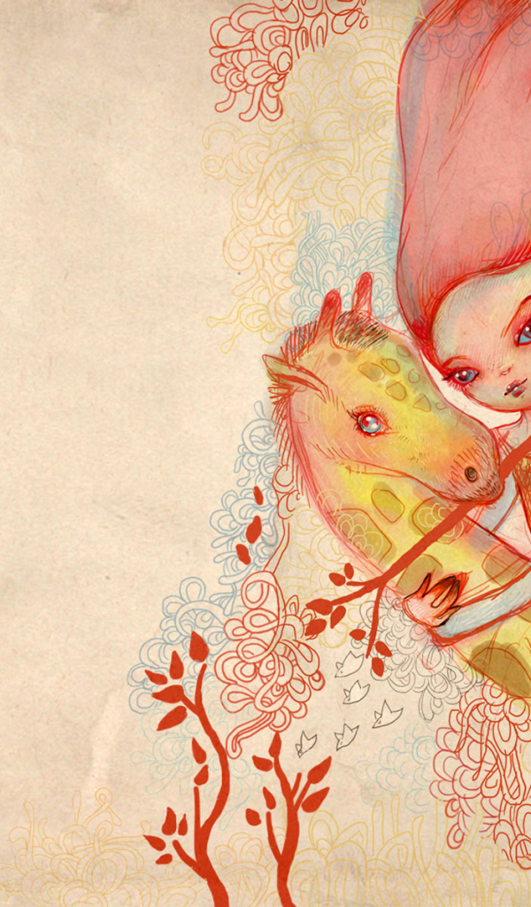 Девочка и жираф