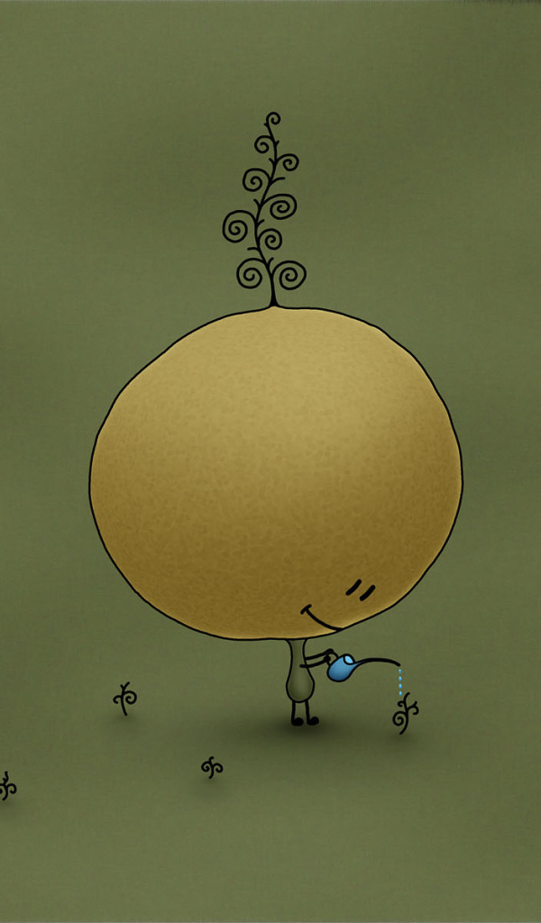 Человечек с большой головой