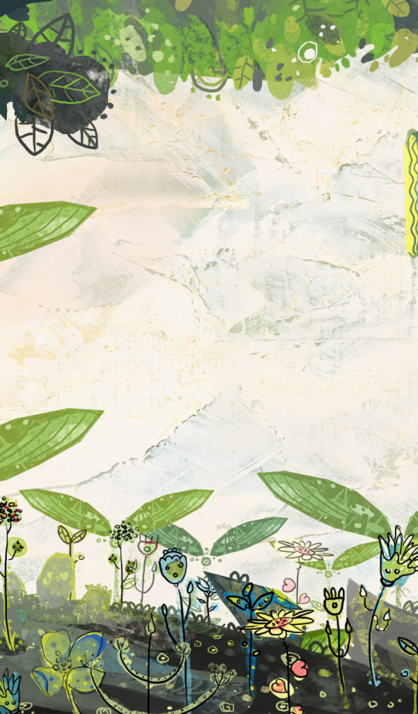 Рисованные цветы