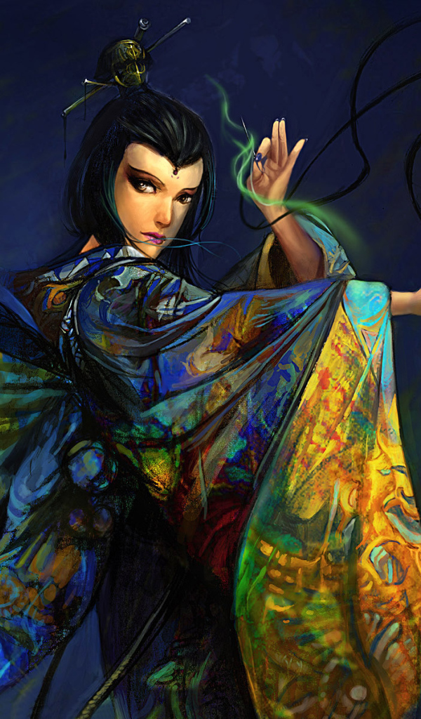 Девушка с веером