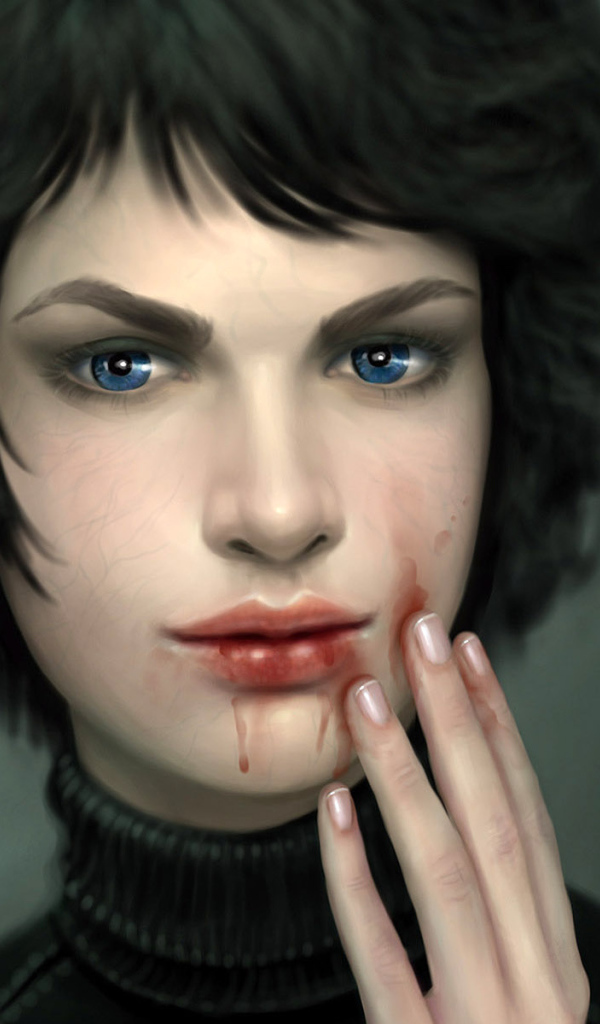 Девушка с голубыми глазами