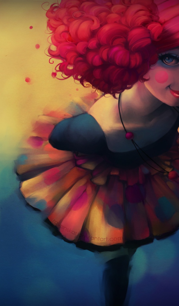 Девушка с красными волосами