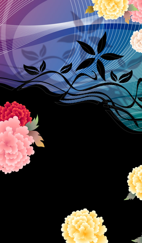 Векторные цветы