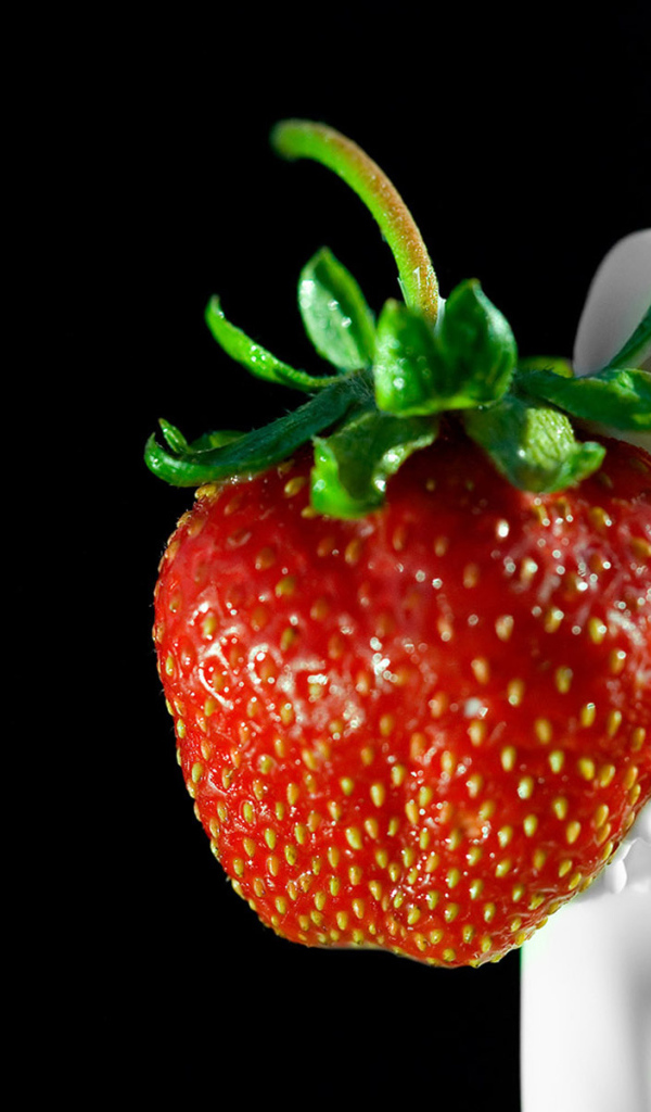 Клубника с молоком