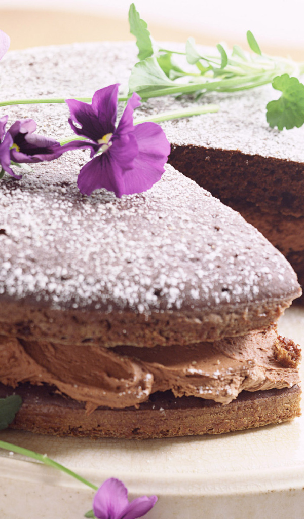 Пирог с шоколадным кремом