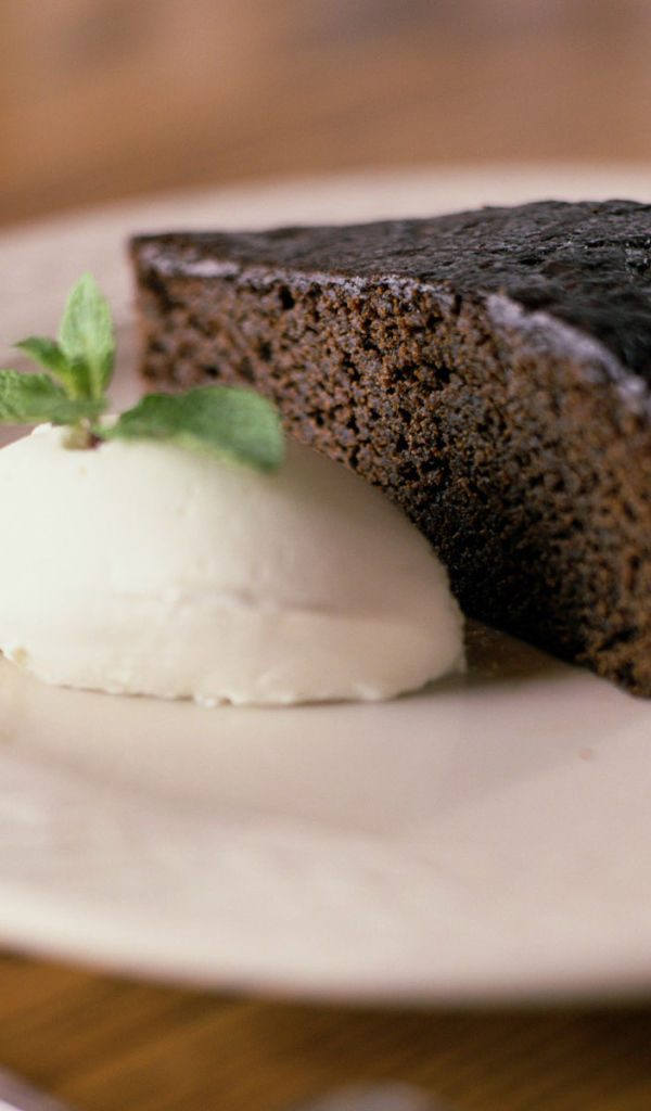 Кусочек шоколадного пирога