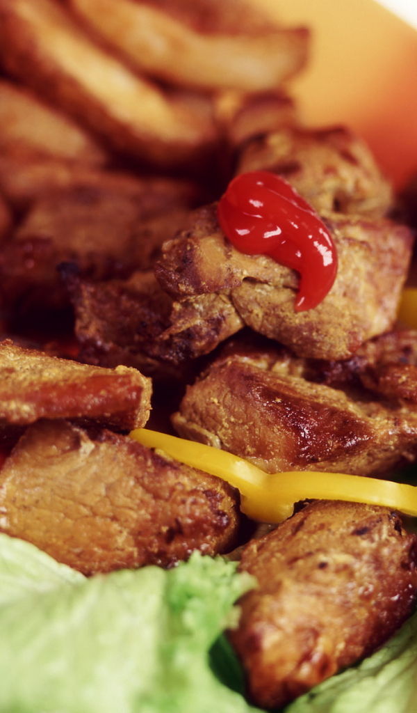 Хрустящие кусочки мяса