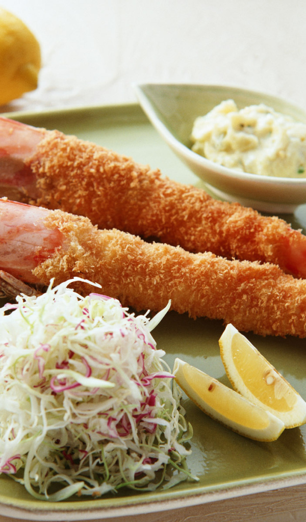 Жареные креветки