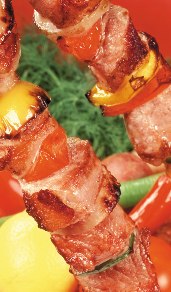 Мясо барбекю лимон