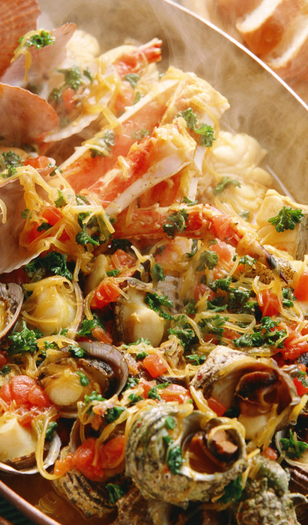 Мясное блюдо с морепродуктами