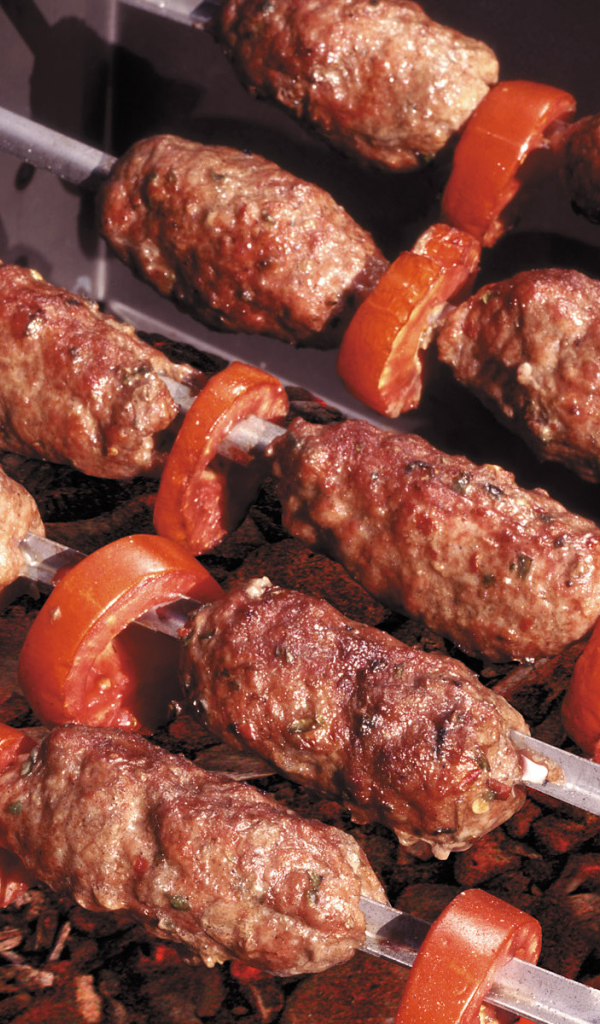 Шашлык с помидорами