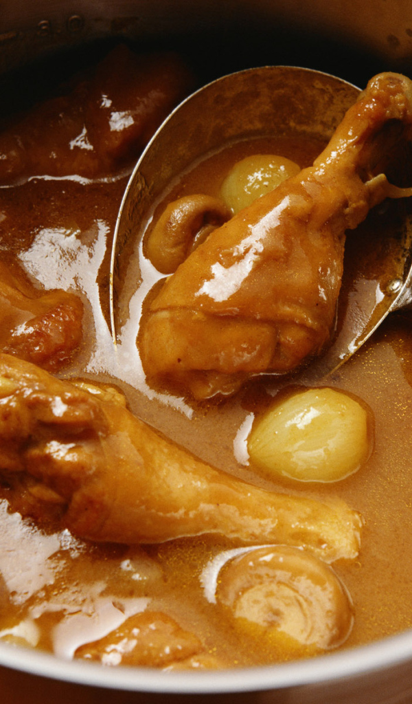 Тушеная курица