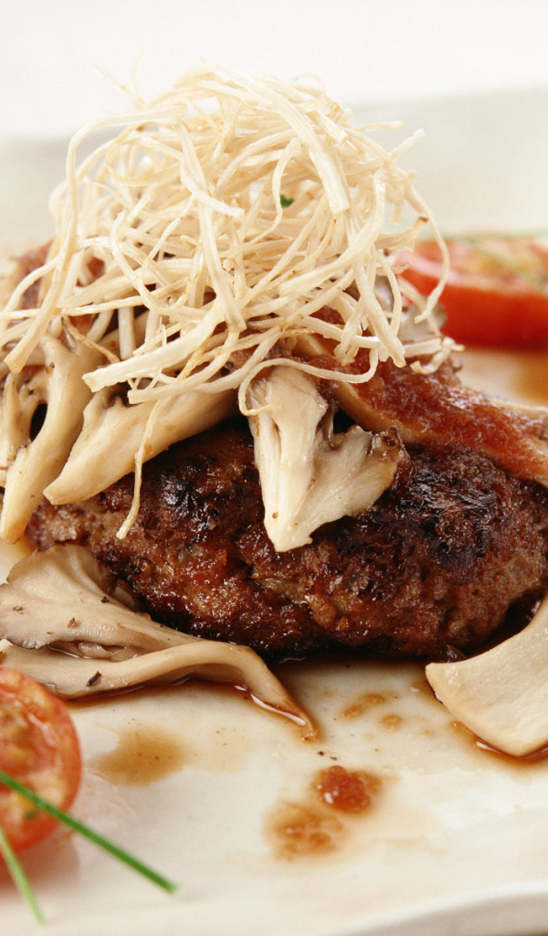 Мясо с грибами