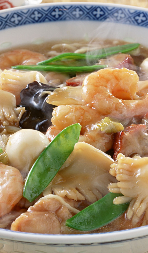 Вкусный суп из морепродуктов